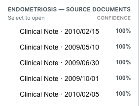The multi-source document picker, ranked by confidence